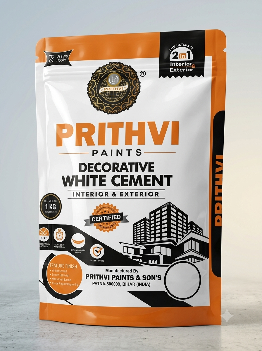 Prithvi Decorative White Cement