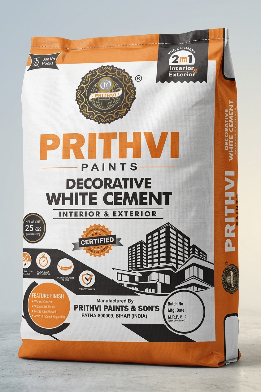 Prithvi Decorative White Cement